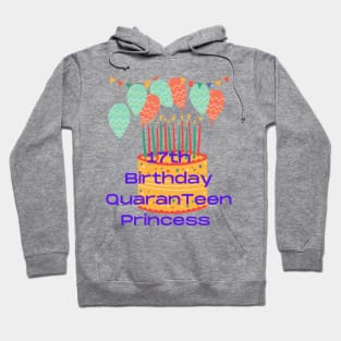 17th Birthday Quaran Teen Princess Hoodie